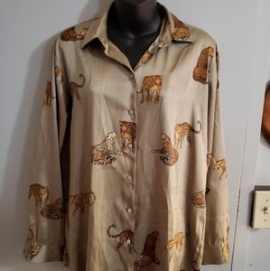 Cheetah animal print polyester